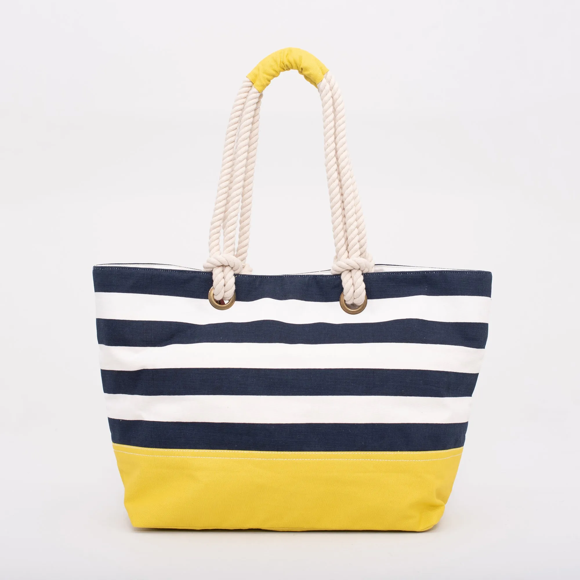 Block Stripe Beach Bag