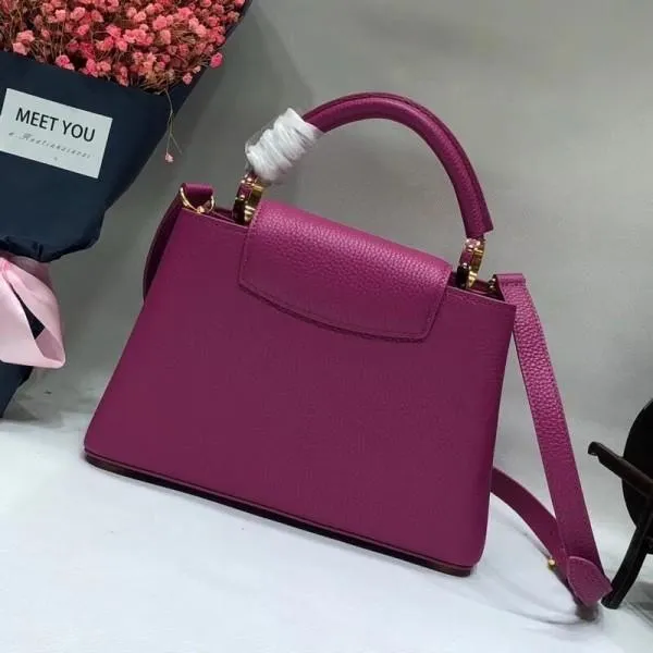 Capucines Bb Sun Sculpture Top Handle Bag M48865 Purple 2018