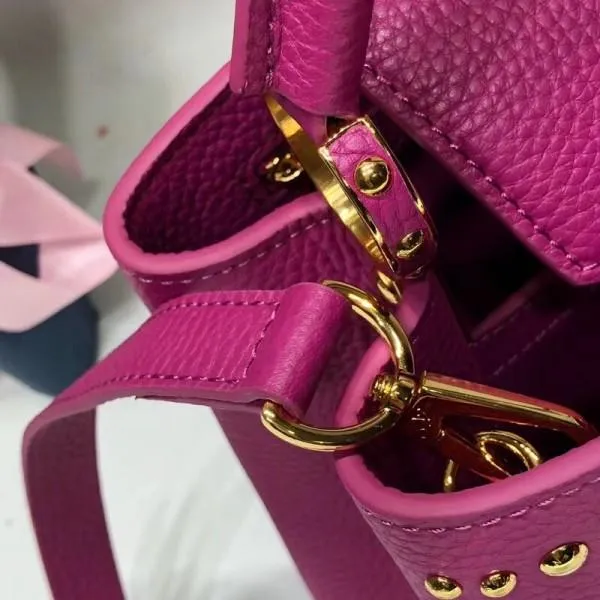 Capucines Bb Sun Sculpture Top Handle Bag M48865 Purple 2018