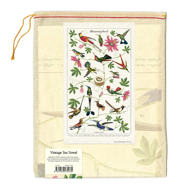 Cavallini & Co. Hummingbirds Cotton Tea Towel