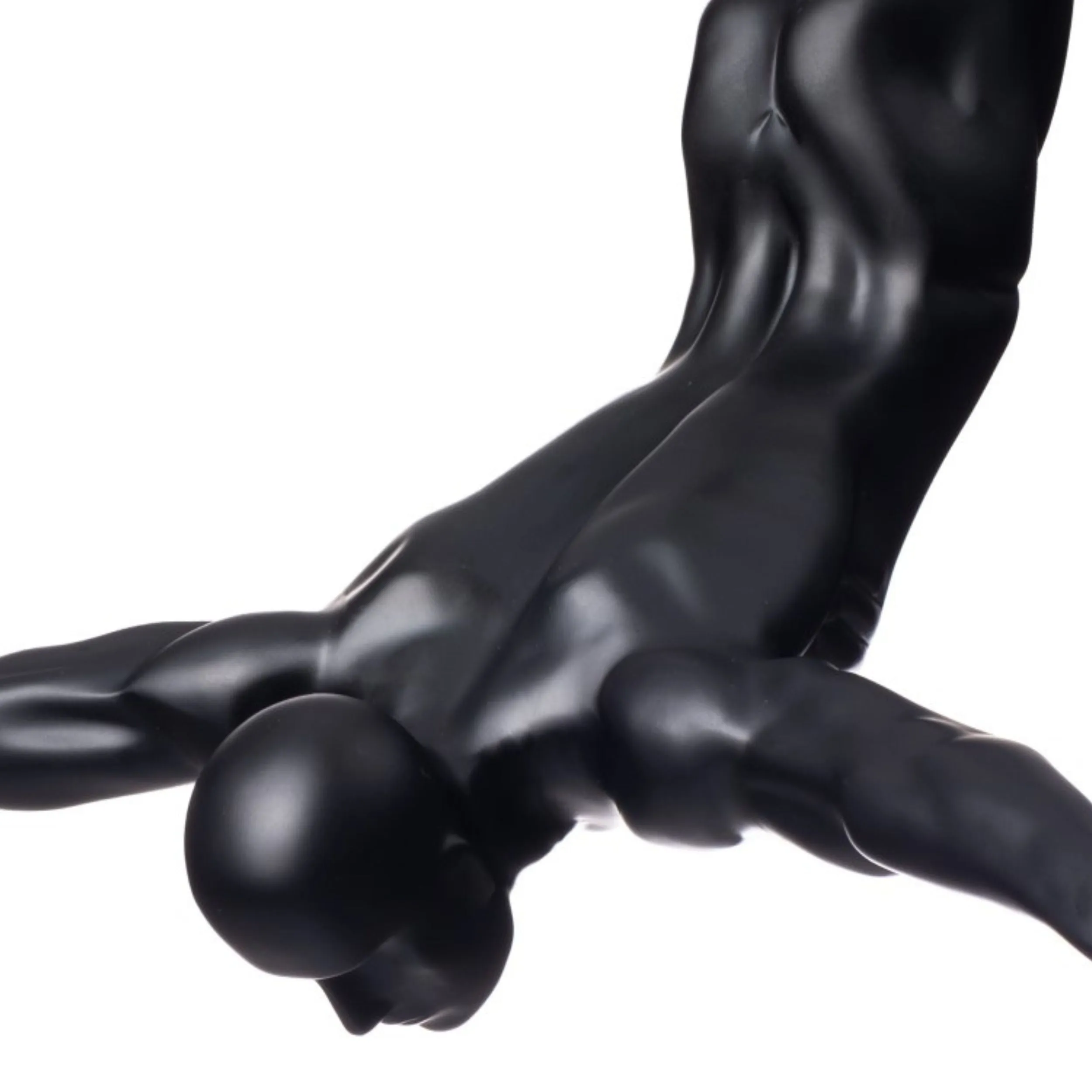 Diver Wall Decor Sculpture // 22" Matte Black