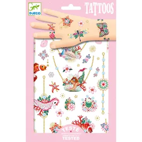Djeco Fiona’s Jewels Metallic Temporary Tattoos