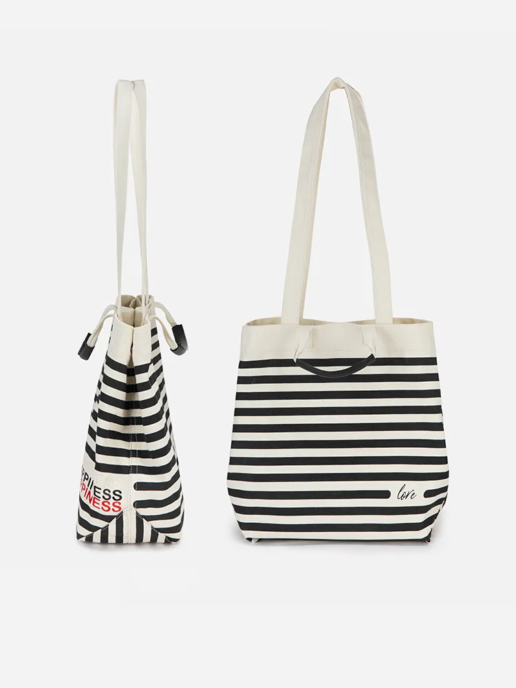 EP YAYING Marine Striped Canvas Bag