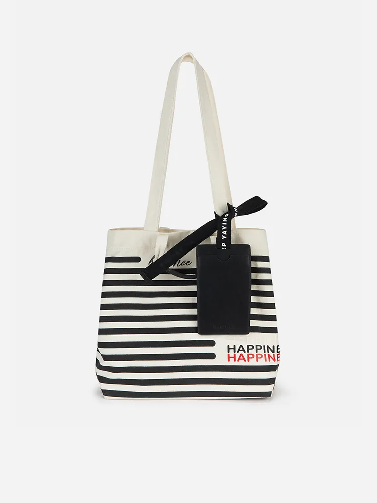 EP YAYING Marine Striped Canvas Bag