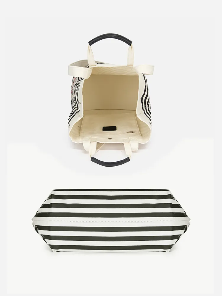EP YAYING Marine Striped Canvas Bag