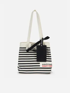 EP YAYING Marine Striped Canvas Bag