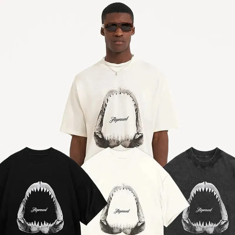 Explore the Ocean's Majesty with MEN Shark T-Shirts
