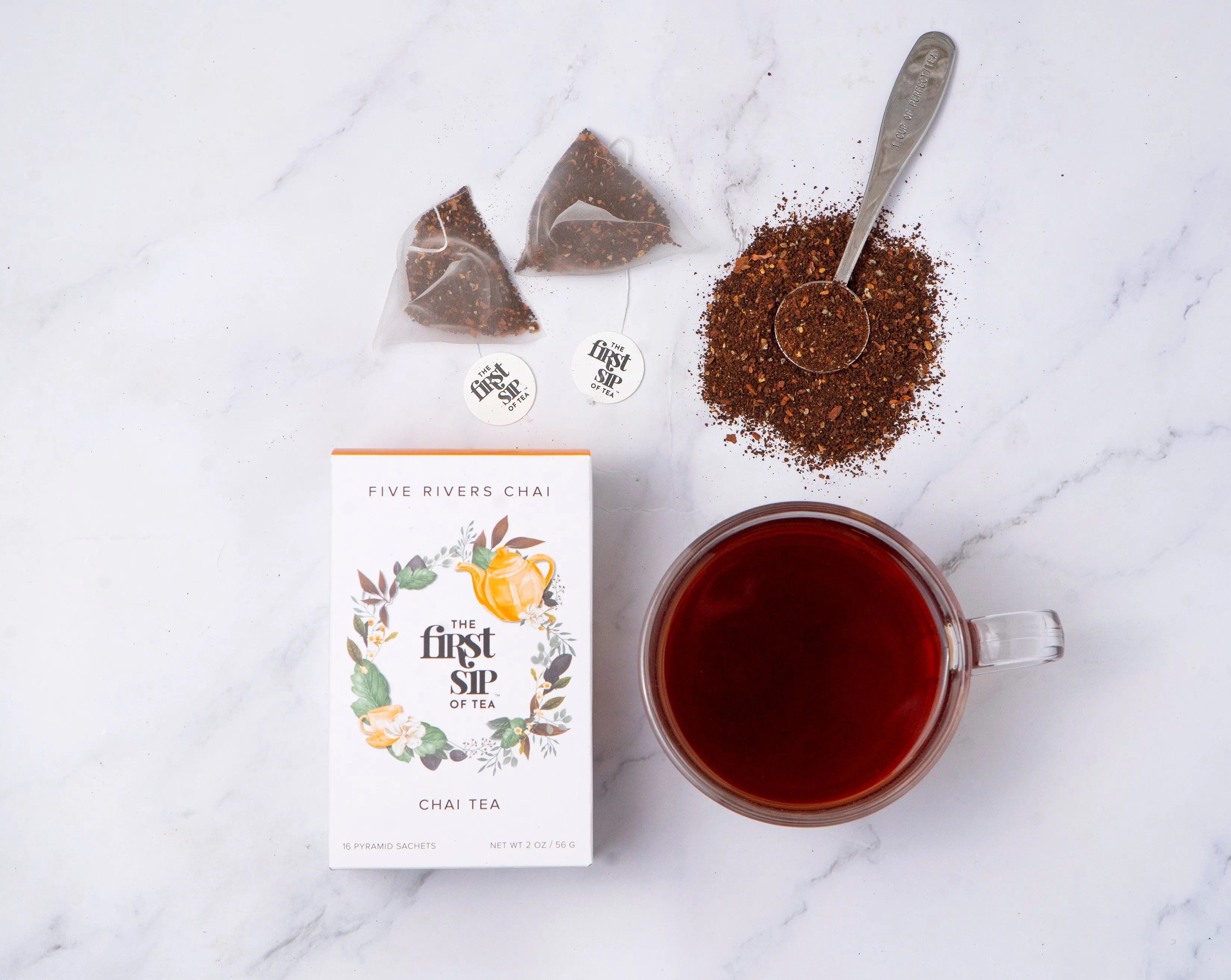 Five Rivers Chai | Indian Chai Black Tea | Unsweetened