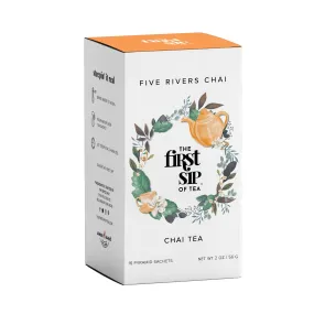 Five Rivers Chai | Indian Chai Black Tea | Unsweetened