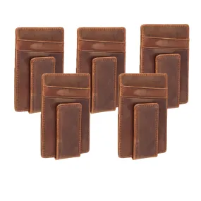 Groomsmen Set - Personalized Leather Money Clip's for Groomsmen