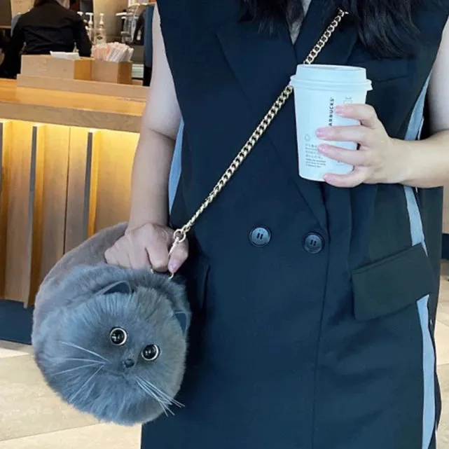 Handmade Cat Doll Bag for Girls