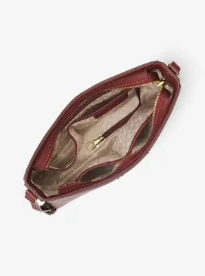 Jet Set Large Saffiano Leather Messenger Bag