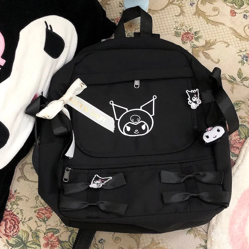 Kawaii Bow Kitty Backpack Bag