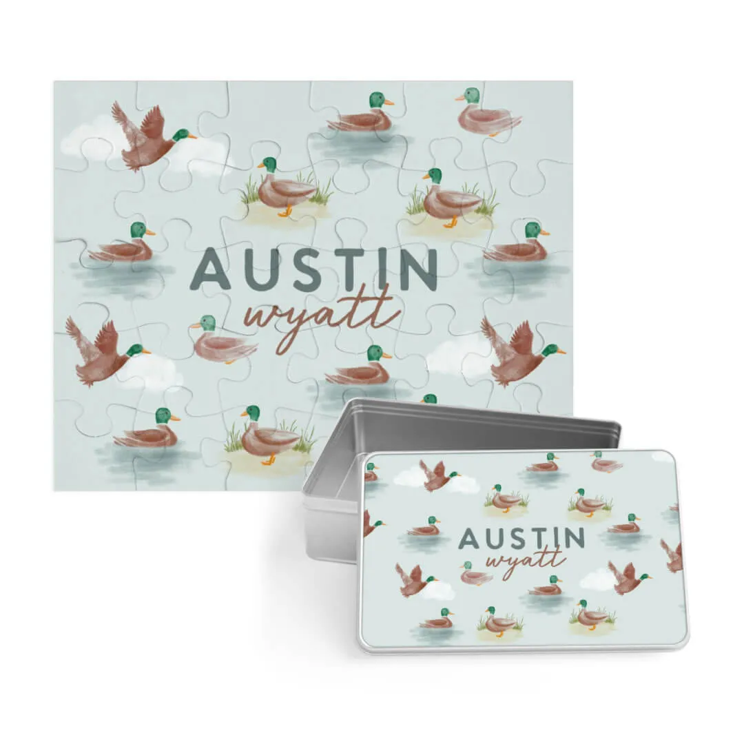 Kids Personalized 30 Piece Puzzle | Little Duckling