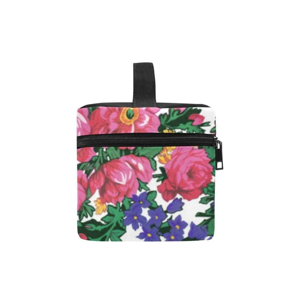 Kokum's Revenge-White Cosmetic Bag/Large