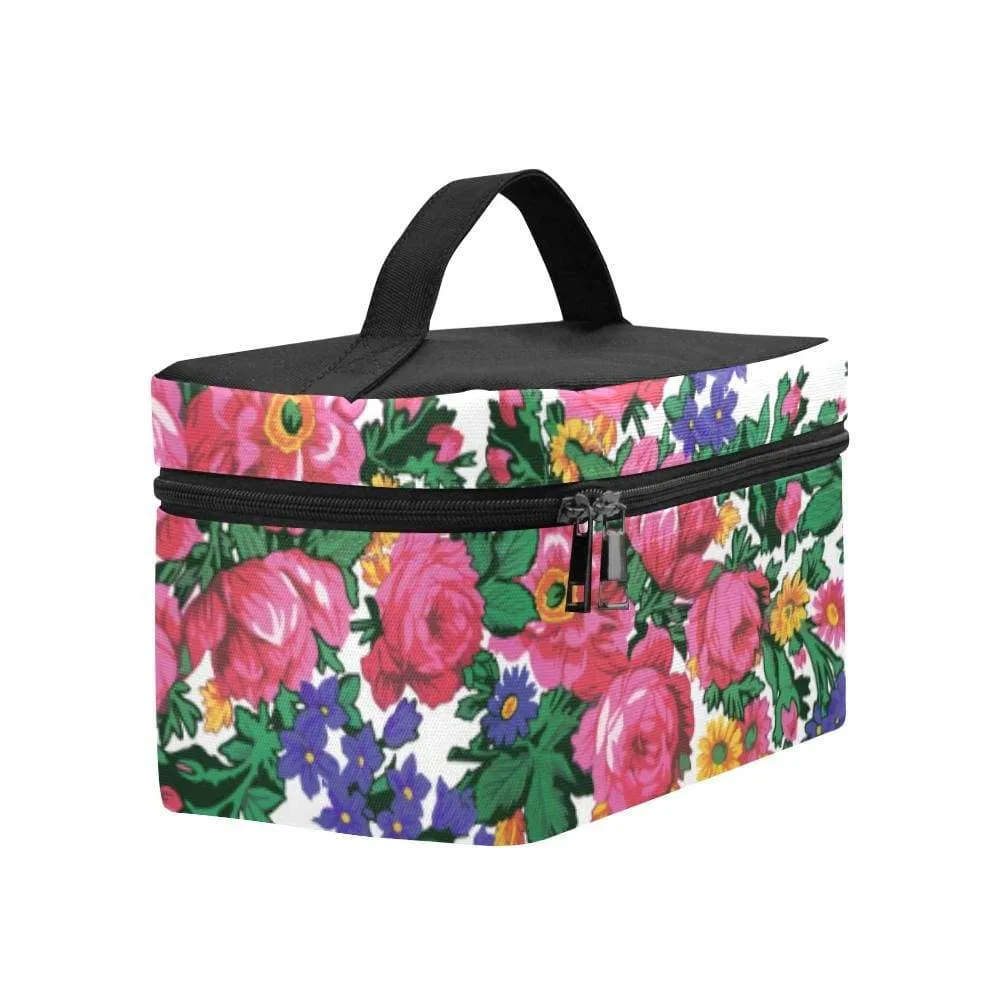 Kokum's Revenge-White Cosmetic Bag/Large