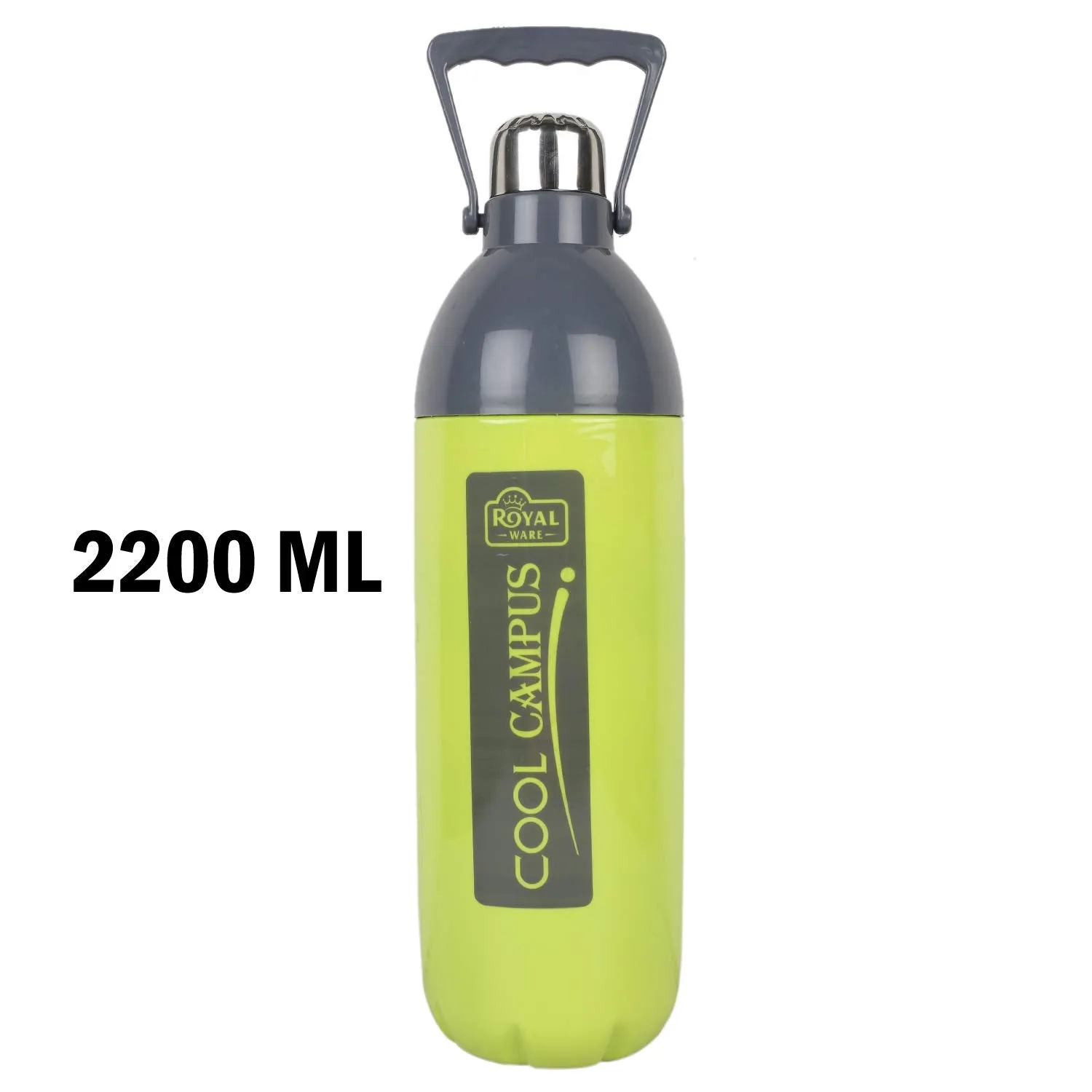 Kuber Industries Plastic Water Bottle, 2.2 litres, Green