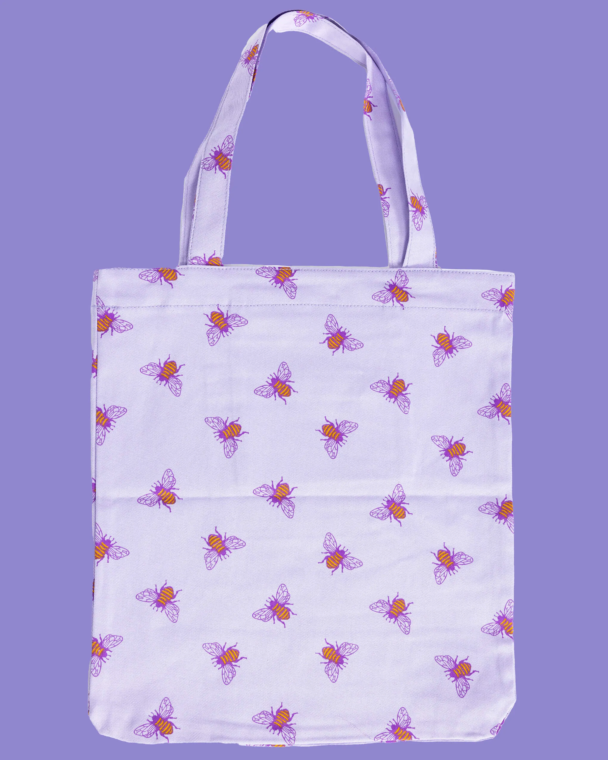Lavender Bees Tote Bag
