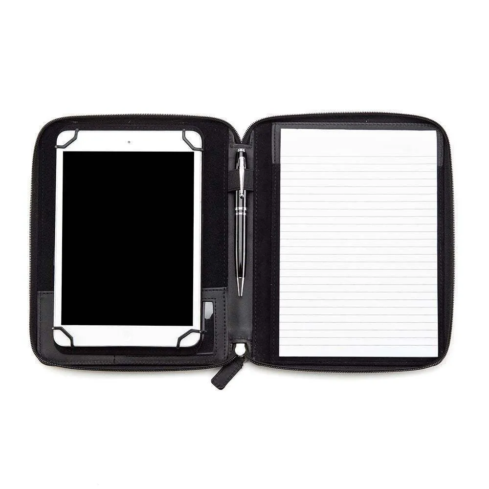 Mini Zipped Adjustable Tablet Holder with a Multi Position Tablet Stand