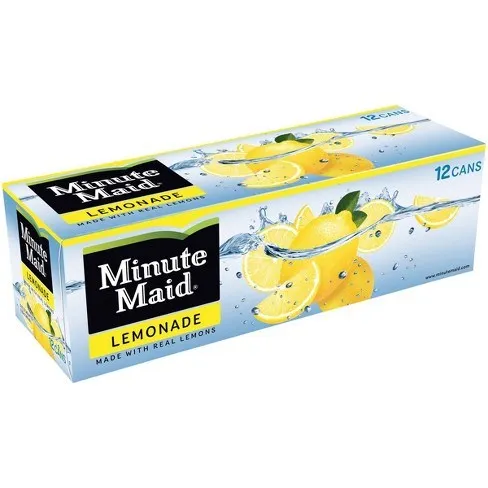 Minute Maid Lemonade 12 Pack / 12oz cans