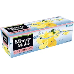 Minute Maid Pink Lemonade 12 Pack / 12oz cans