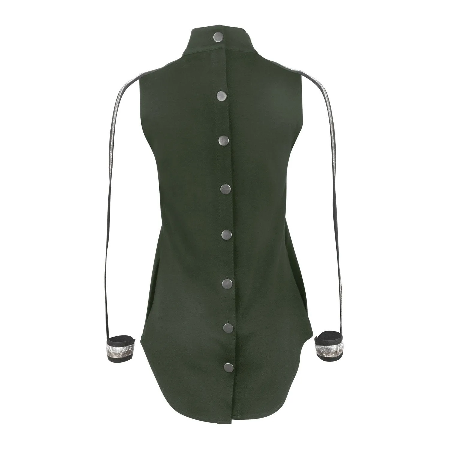 NAPA STRAPPED CRYSTAL SLEEVE TOP