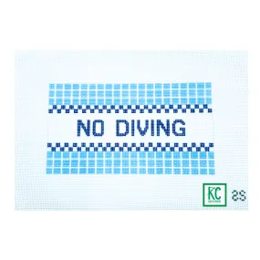 No Diving Canvas
