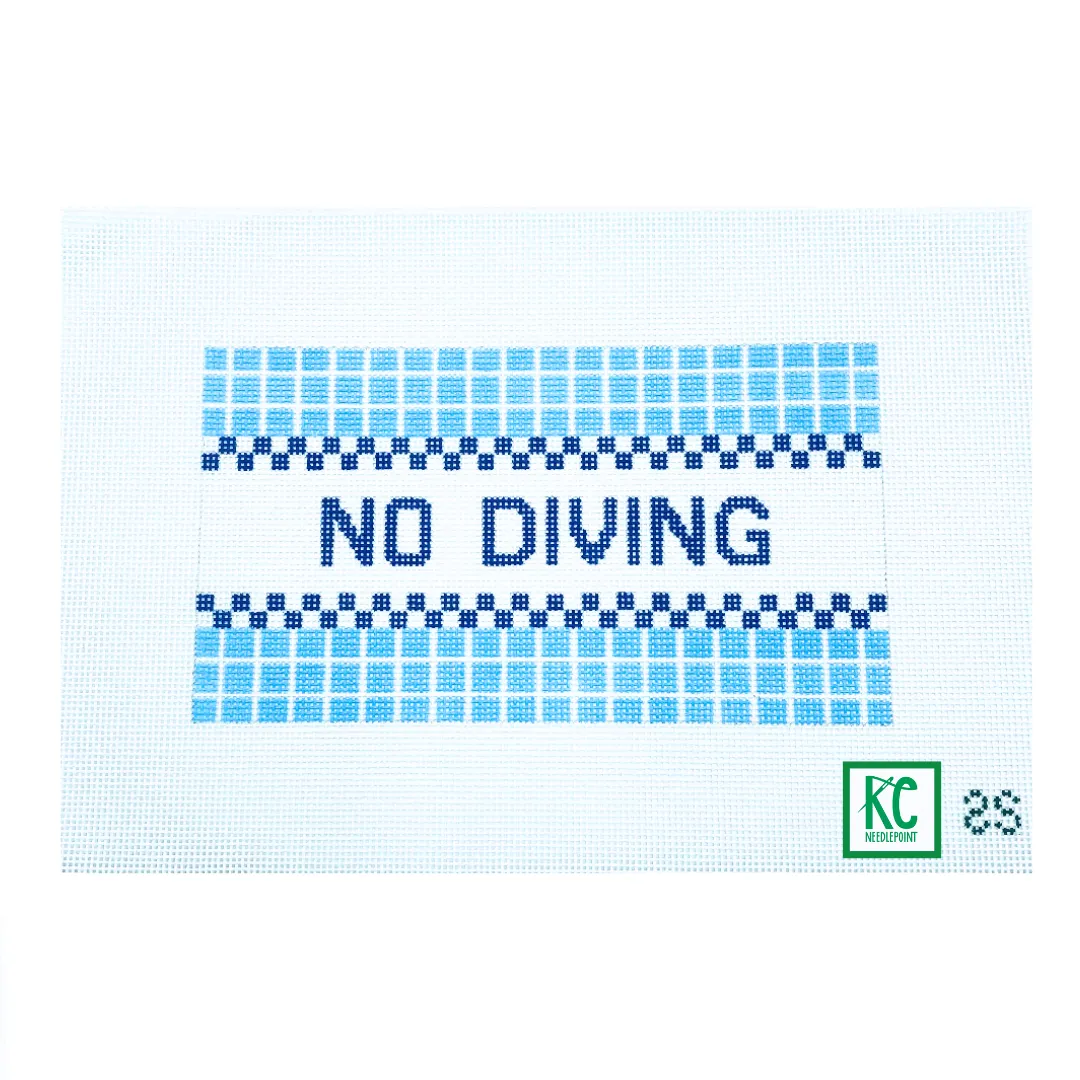 No Diving Canvas