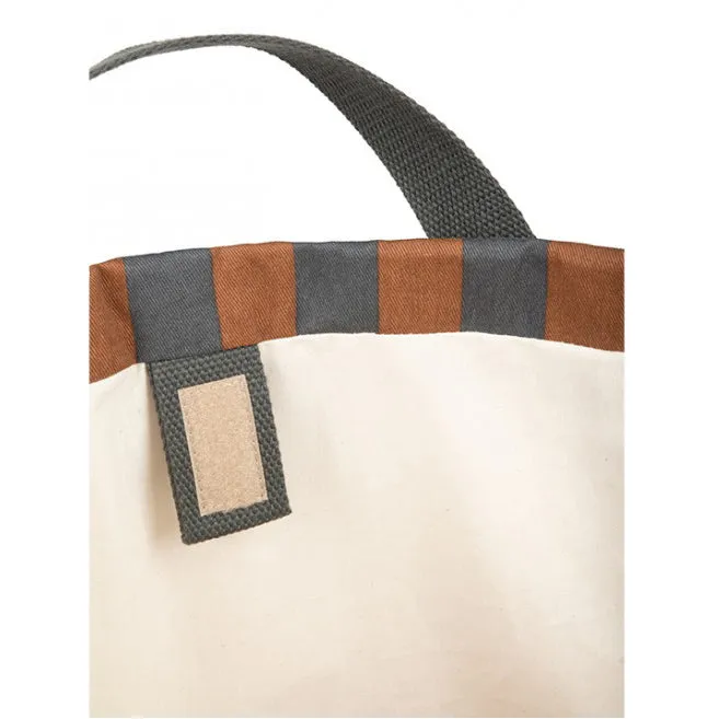nobodinoz Majestic Toybag Blue Brown Stripes