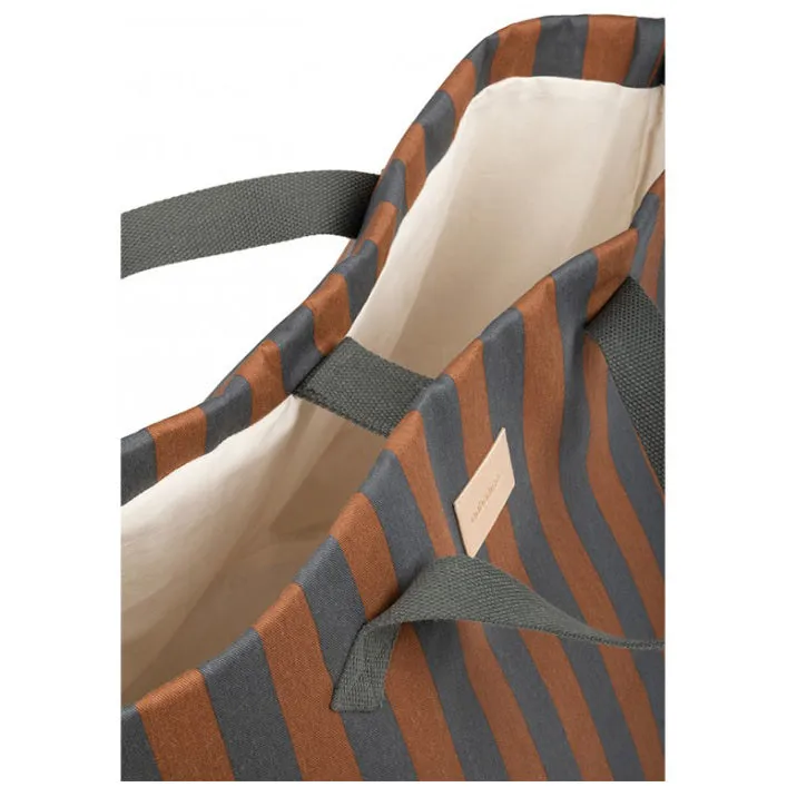 nobodinoz Majestic Toybag Blue Brown Stripes
