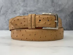 Ostrich Quill Belt: Antique Saddle