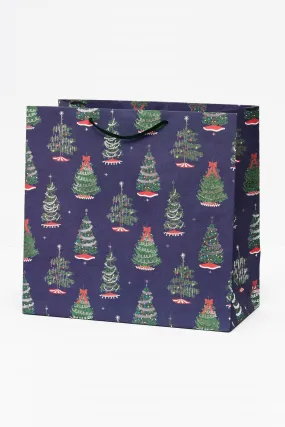 Paper Source Tinsel Tree Gift Bag in Large