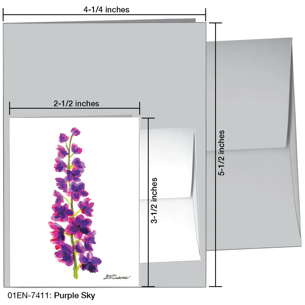 Purple Sky, Greeting Card (7411)
