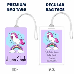 Set of 5 - Unicorn Design Bag Tags