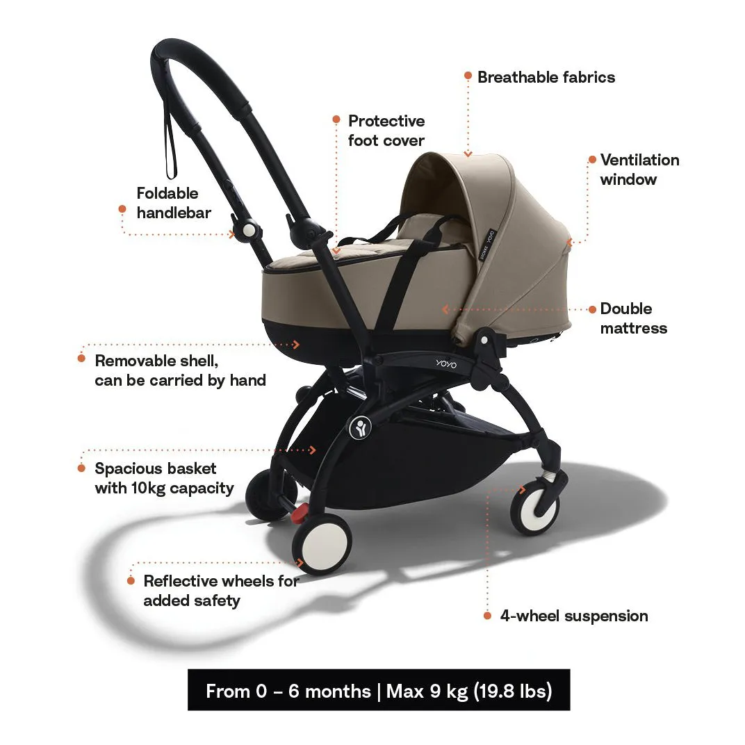 Stokke YOYO Newborn Shell - Stone (Pre-Order; Est. Delivery in 4-6 Weeks)