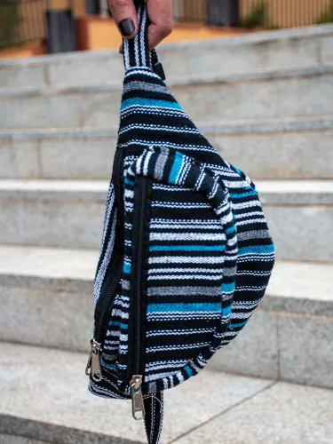 Striped Belt Bag