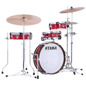 Tama LJK48PBRM Club-JAM Pancake 4pc Shell Kit, 10, 13, 18, 12s, Burnt Red Mist