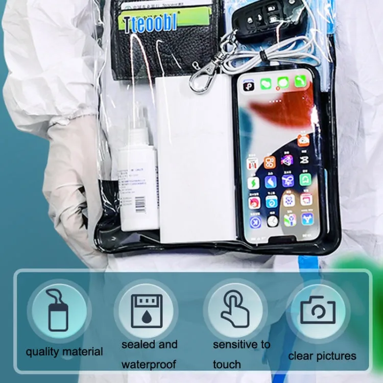 Tteoobl T-019A Sundries Storage Bag Phone Waterproof Shoulder Messenger Bag, Size: One Code(Blue)