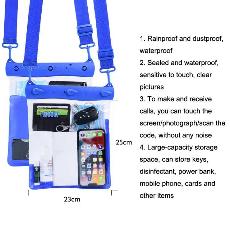 Tteoobl T-019A Sundries Storage Bag Phone Waterproof Shoulder Messenger Bag, Size: One Code(Blue)