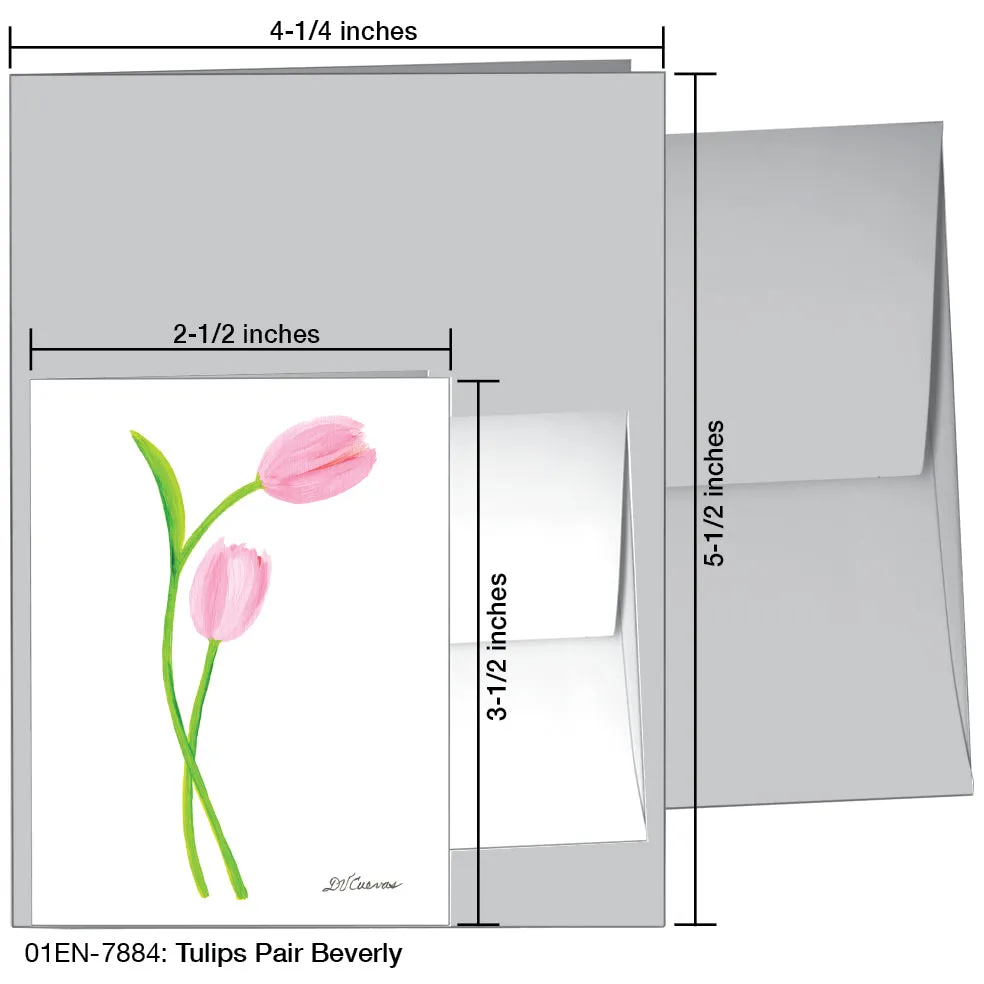 Tulips Pair Beverly, Greeting Card (7884)