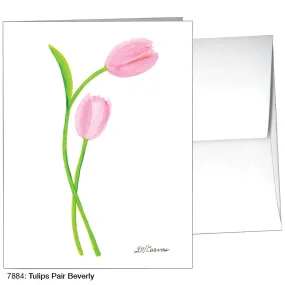 Tulips Pair Beverly, Greeting Card (7884)