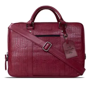 Vegan leather laptop bag