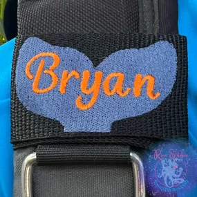 Whale Tail Personalized BCD Tag