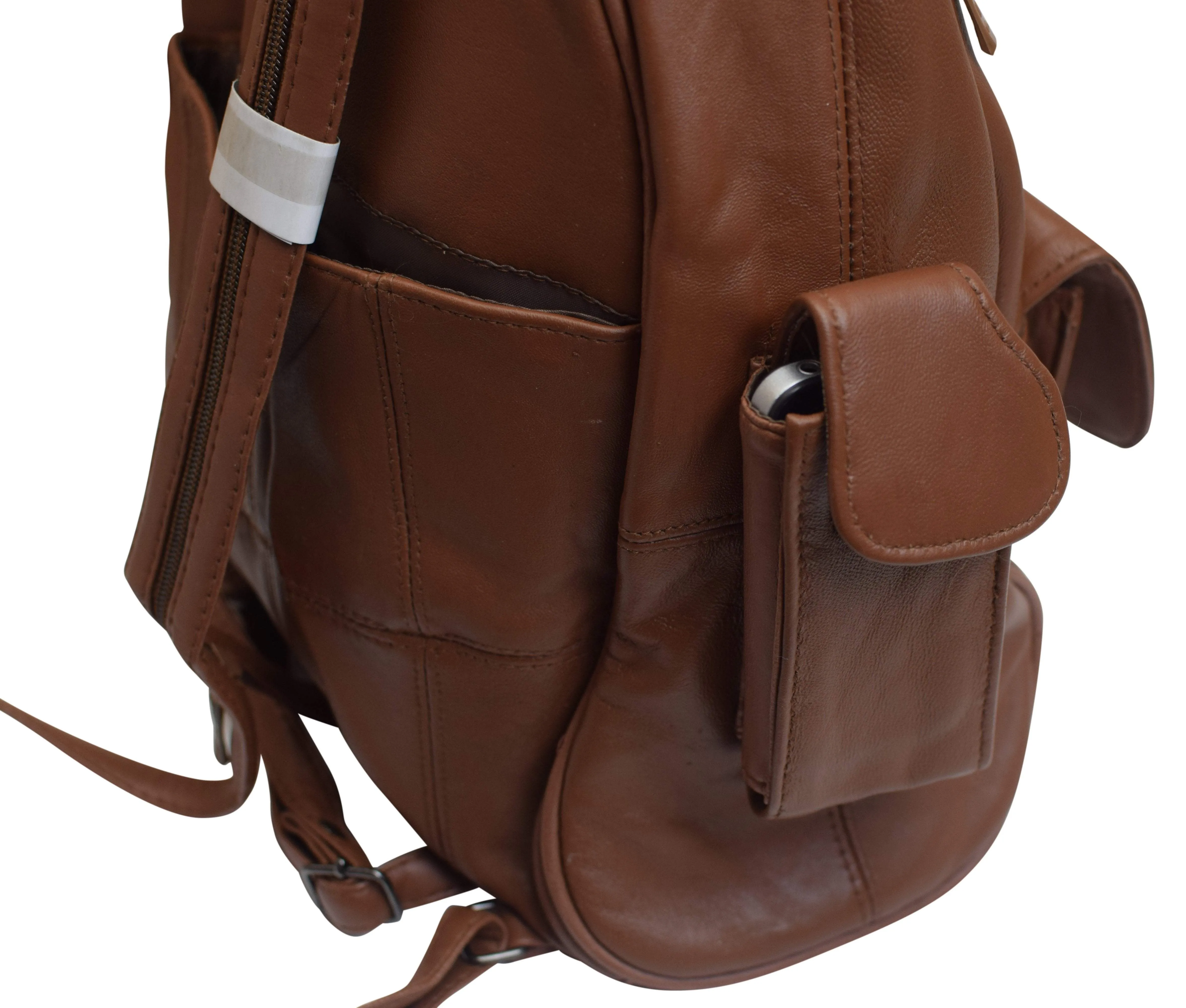 Womens Leather Convertible Backpack Shoulder Bag Purse for Ladies With Cellphone Holder